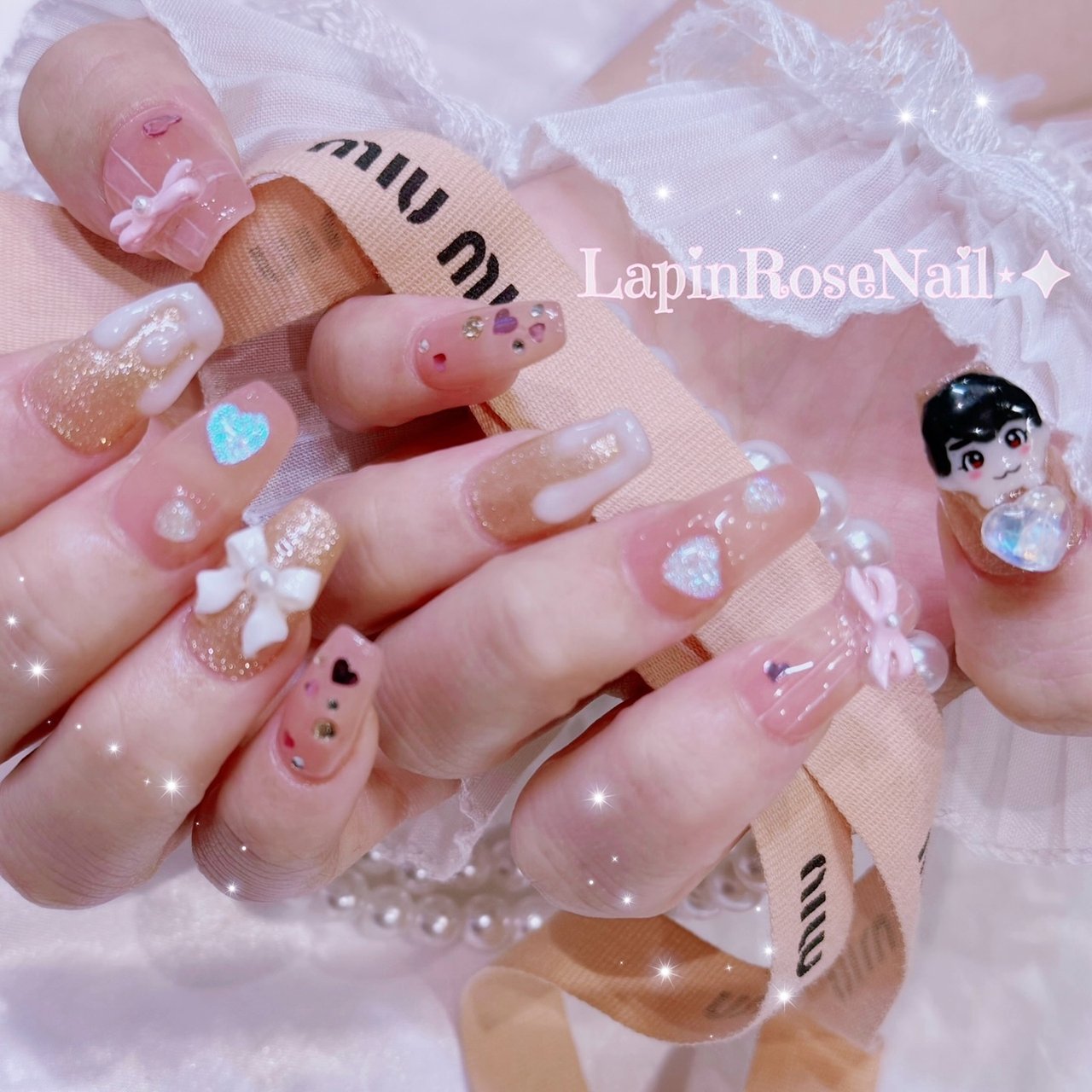 推しネイル痛ネイル地雷系ワンホンネイルゆめかわネイル量産型