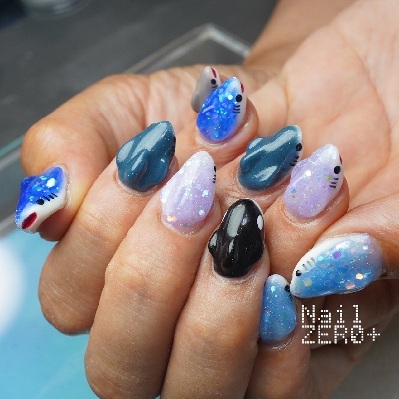 海/リゾート/推し活/ハンド/3D - 塩見隼人 [池袋]ネイルゼロプラスの