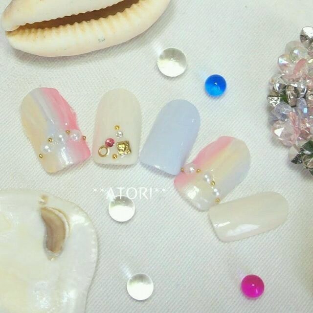 夏 海 リゾート 浴衣 ハンド 福田えみ 池袋宇都宮atori Nailのネイルデザイン No ネイルブック