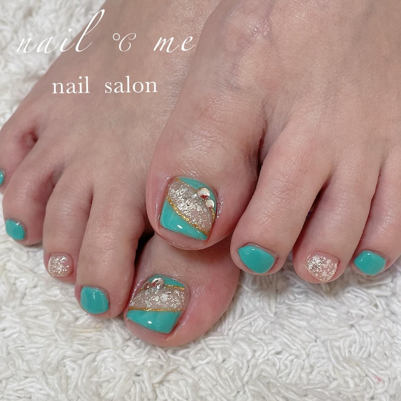 夏 足 ネイル