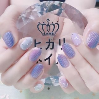 手が綺麗に見えるネイル/オーロラ/バカラのネイルデザイン｜ネイルブック 