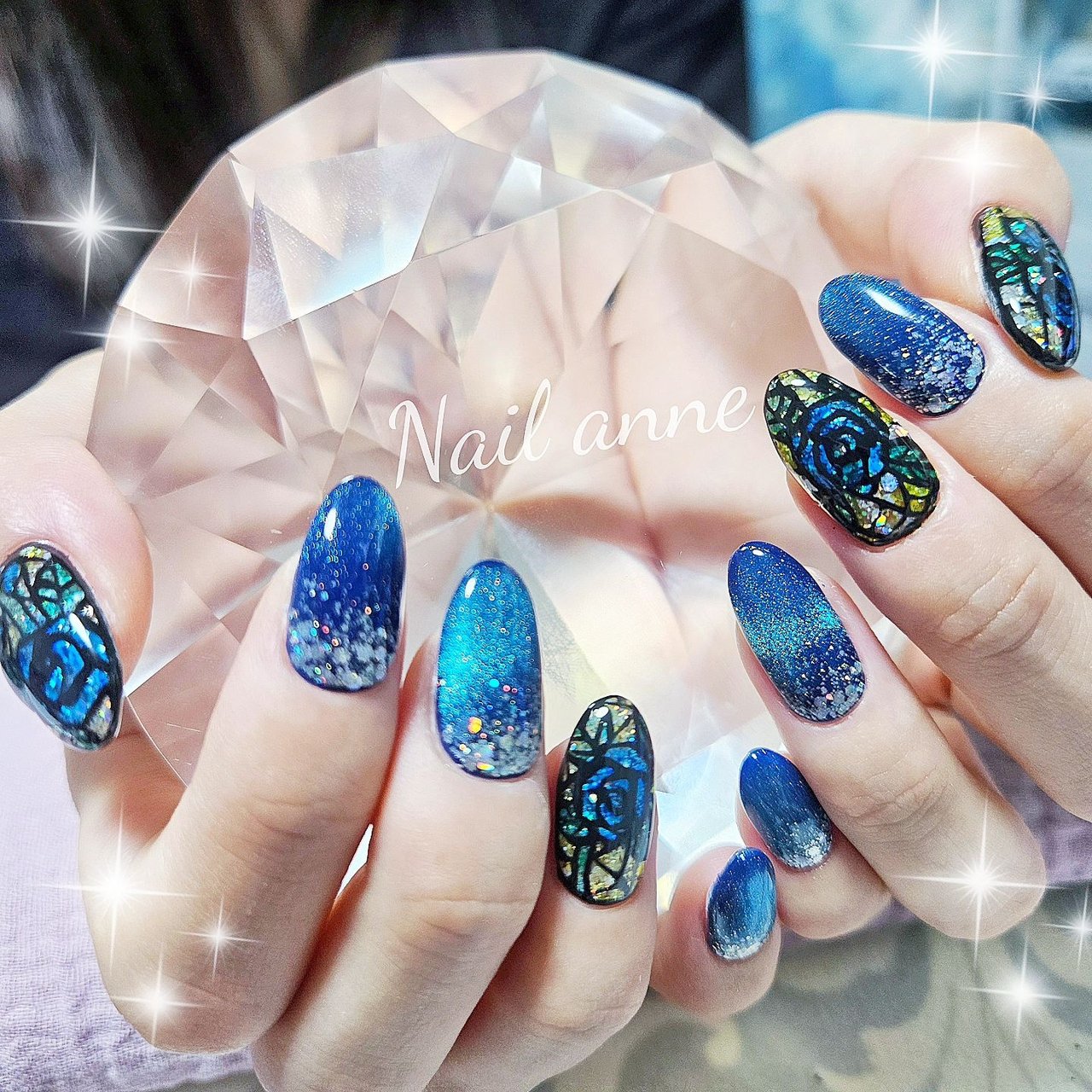 ステンドグラス - Nail anneのネイルデザイン[No.9004364]｜ネイルブック