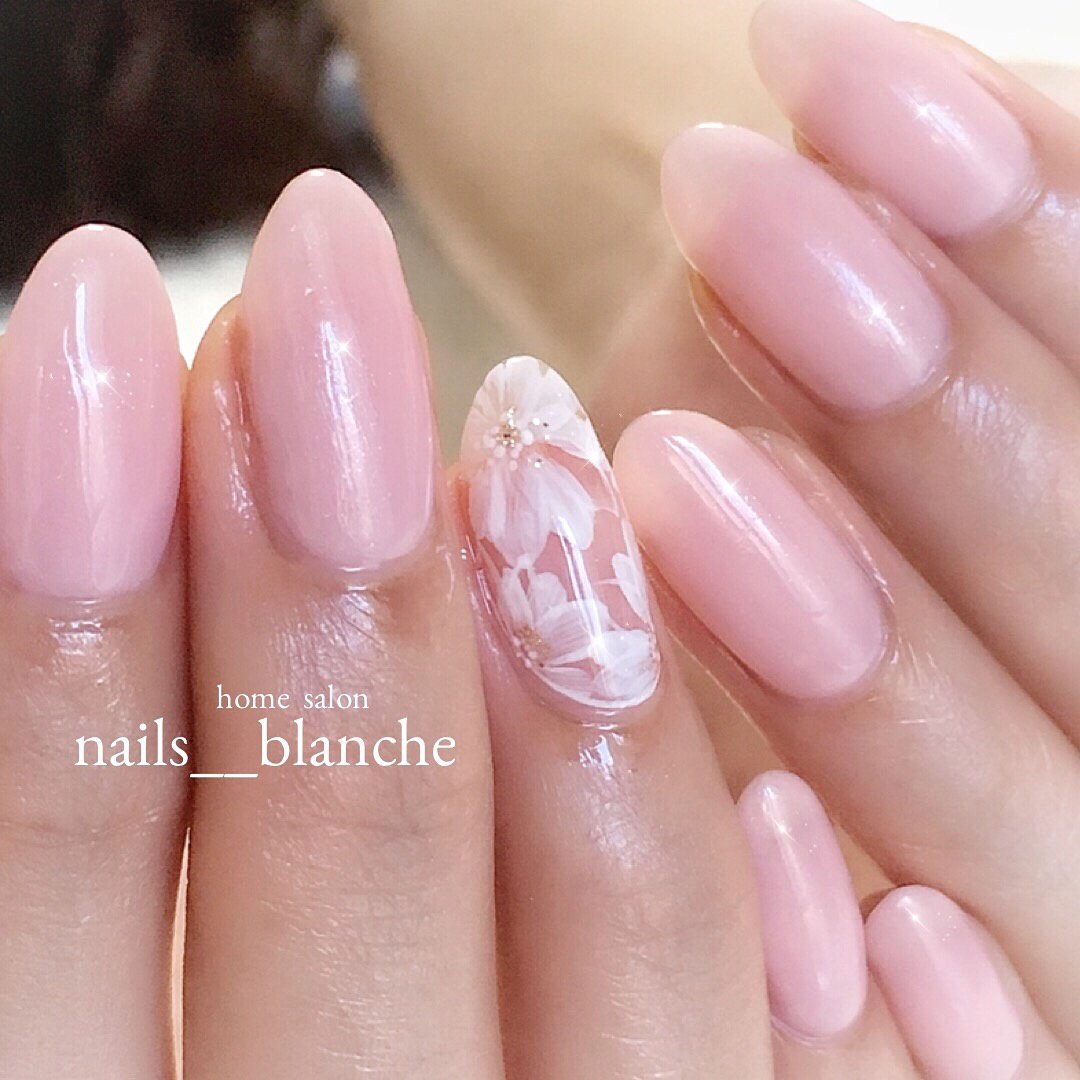 秋 オールシーズン オフィス ブライダル ハンド Nails Blanche Yukaのネイルデザイン No ネイルブック