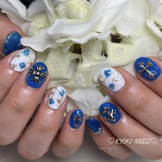 ネイルチップオーダー フットネイルチップ クロム ミラーネイル