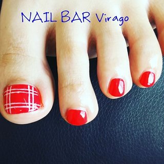 お客様フットネイル 秋らしく、赤にチェック
・
#nailbarvirago #大分市ネイルサロン #大分ネイルサロン #ネイル #ネイルケア #ハンドケア #チェックネイル #赤ネイル #秋ネイル #大人ネイル #シニアネイル #お客様ネイル #南大分 #70代のお客様 も #40代ネイリスト #ジェルネイル #自爪を削らない #パラジェル #vetro #プリジェル #ノンサンデイング #リクライニングソファ #大人女性ネイル #ネイルブック公式サロン #巻き爪 #巻き爪補正 #ぺディグラス #秋 #パーティー #デート #女子会 #フット #ワンカラー #チェック #大人 #ショート #レッド #ジェルネイル #nail_bar_virago #ネイルブック