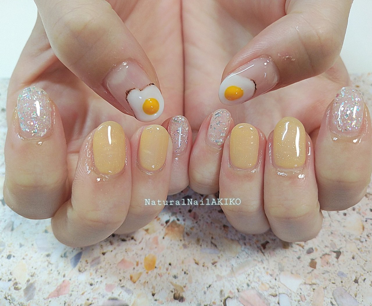 オールシーズン/ハンド/ワンカラー/3D/ホワイト - akikoのネイル