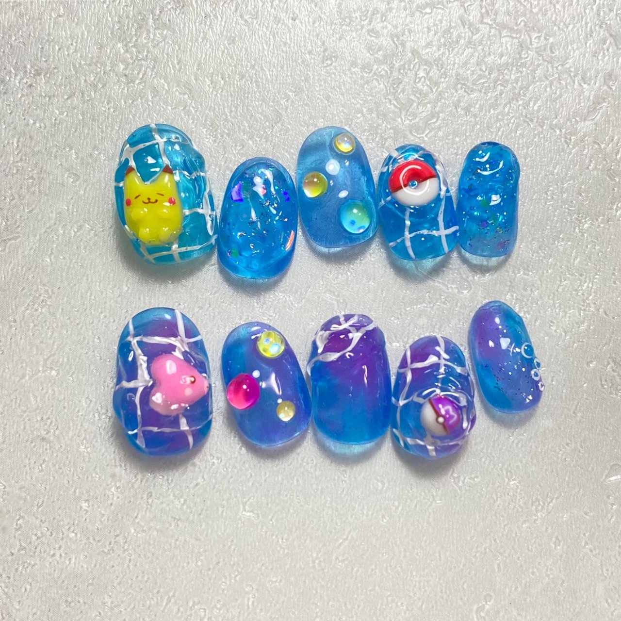 推し活/ハンド/3D/リボン/キラキラ - fave.nail.chihiroのネイル 