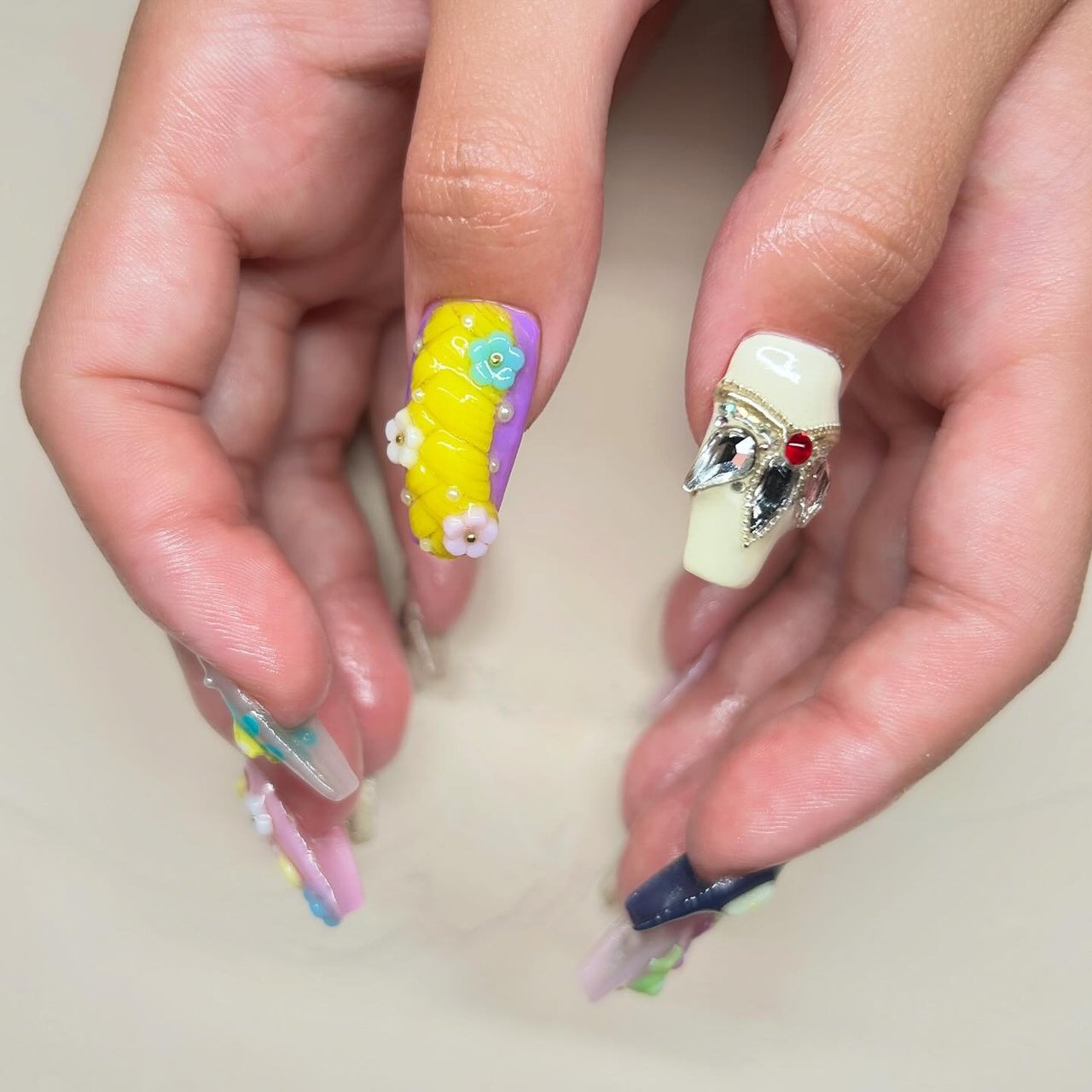 3dネイル ゆら猫ちゃんネイルは3dネイルでコントローラだよ！ 3dネイルが可愛い
