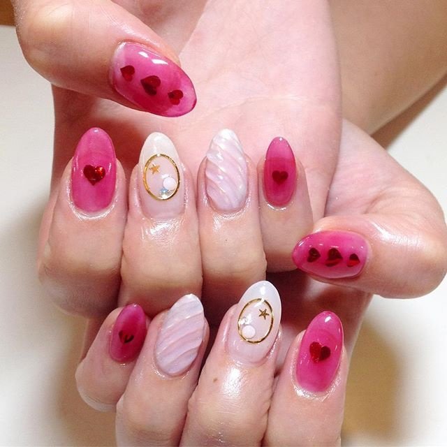 秋 デート 女子会 ハンド ハート Ailee Nailのネイルデザイン No 2485712 ネイルブック