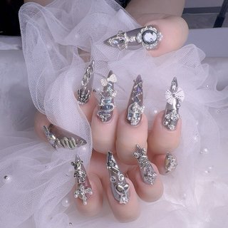 yun　美品⭐︎mogahna ネイルアート用品 シルバー yun様専用 美品⭐︎mogahna ネイルアート用品 シルバー