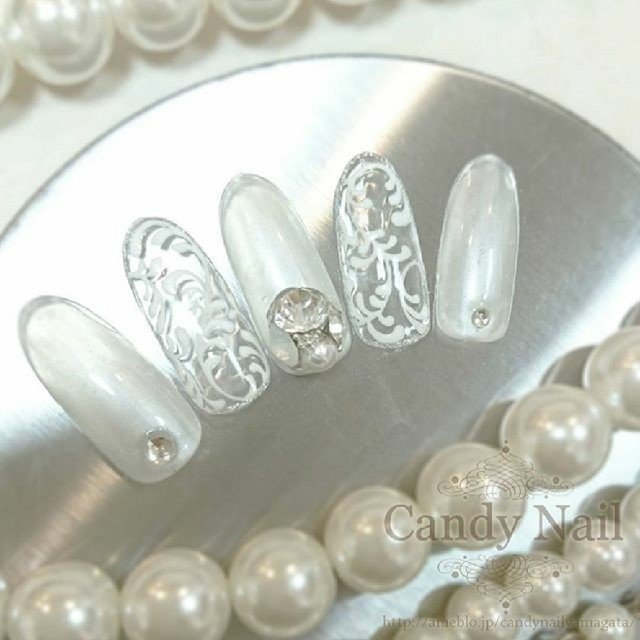 オールシーズン ブライダル パーティー デート ハンド Tamaki Araiのネイルデザイン No ネイルブック