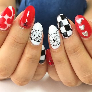#市松模様
 #市松模様ネイル
#ハートネイル #heart 
#ジェラトーニネイル
#ダッフィーネイル

あえてのノーカラーリング♡
素敵すぎるネイルに仕上がりました♡

#夏ネイル2017
#maogel #acegel #maogel #rapigel #kokoist #フィルイン #フィルイン一層残し 
#nailartist 
#滋賀県ネイルサロン #草津市ネイルサロン 
#privatesalon #nailsalon #plusnail
#plusnailえみ #ネイリストえみ #オールシーズン #旅行 #パーティー #女子会 #ハンド #シンプル #ハート #キャラクター #ミディアム #ホワイト #レッド #モノトーン #ジェルネイル #ネイルチップ #plus nail ✴︎ EMI #ネイルブック