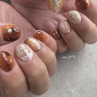 2024年】新着順｜べっ甲/#ブラウンニュアンスのネイルデザイン｜ネイル  