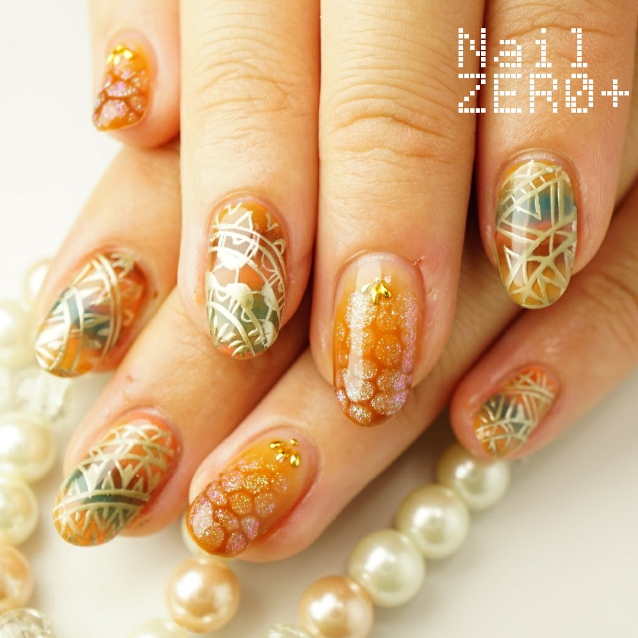 秋 リゾート パーティー 女子会 ハンド 塩見隼人 池袋 ネイルゼロプラスのネイルデザイン No ネイルブック