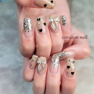 グラデーション/ハート/ドットのネイルデザイン｜ネイルブック 