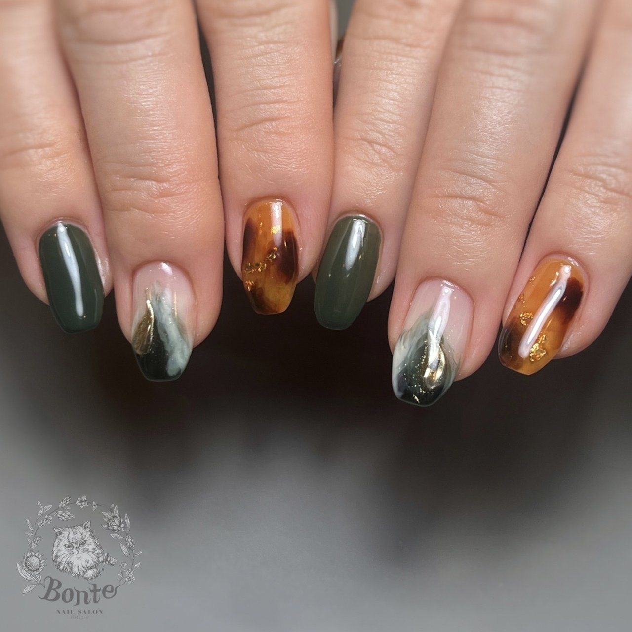 オールシーズン/ハンド/べっ甲/個性派/アースカラー - さかもとしょう