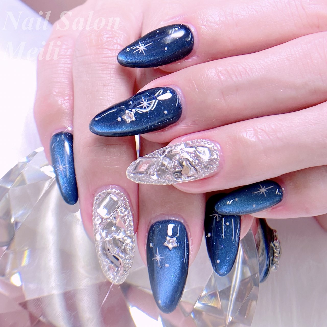 オールシーズン/ハンド/マグネット/ミディアム/ブルー - NAIL SALON