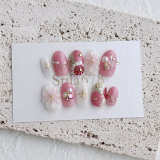 成人式ネイルチップのネイルデザイン｜ネイルブック 