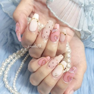 ネイルチップ オーダー フレンチ ガーリー キルティング 韓国 ピンク ミラー ネイルチップ オーダー フレンチ ガーリー キルティング 韓国 ピンク