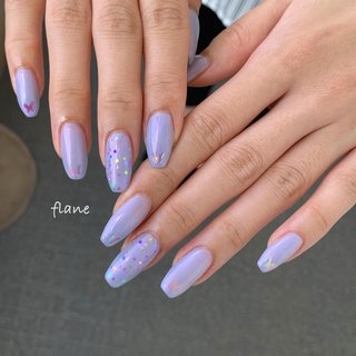 オーロラ/パープル/大人上品ネイルのネイルデザイン｜ネイルブック 