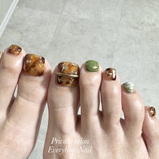 リングネイル(リング/アクセサリー)/#フットネイルデザインのネイル  