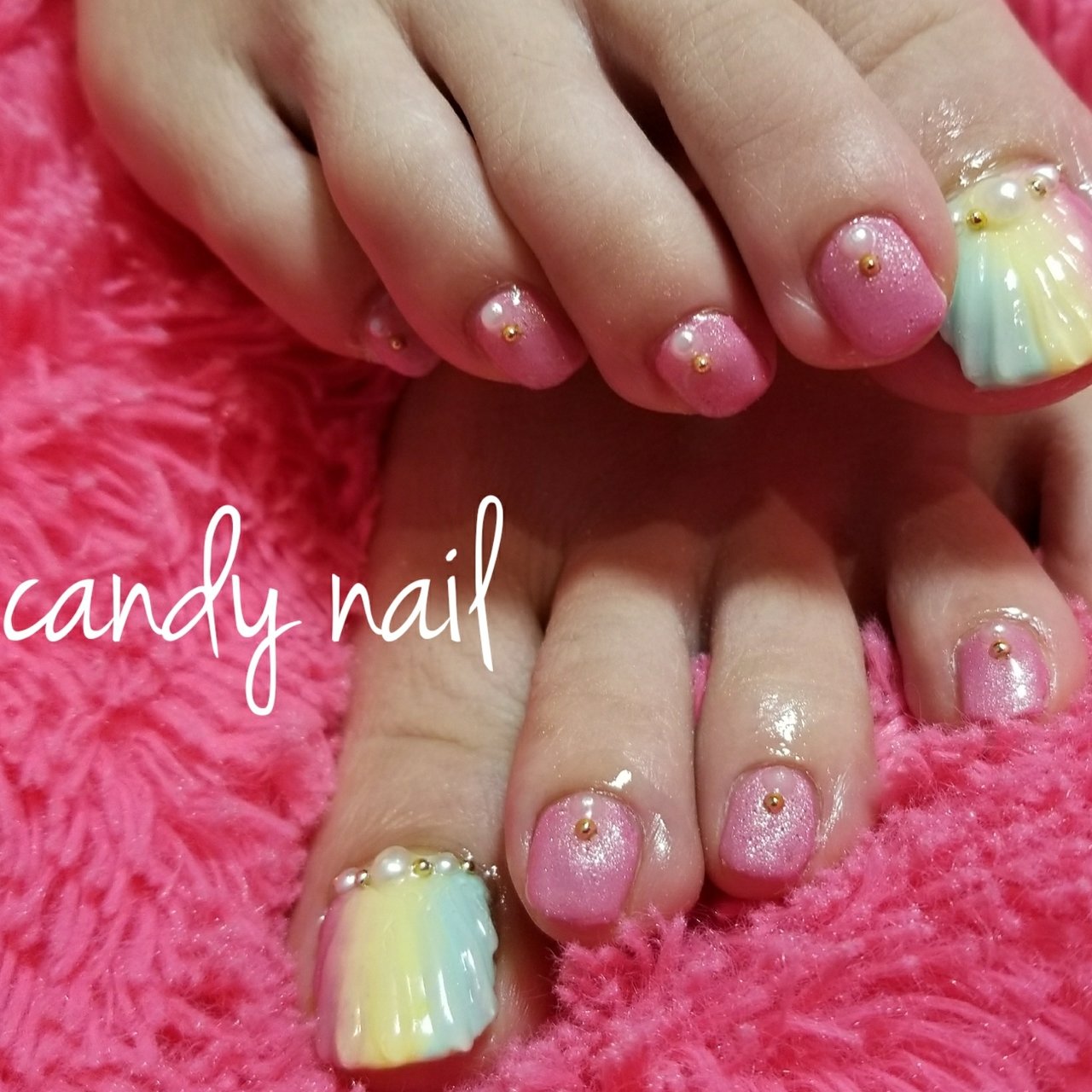 夏 海 リゾート パーティー フット Candy Nailのネイルデザイン No ネイルブック