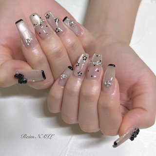 2024年】新着順｜リボン/#スキニーフレンチのネイルデザイン｜ネイルブック 