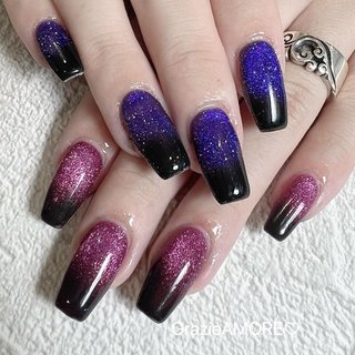 人気順｜#黒グラデーションのネイルデザイン｜ネイルブック