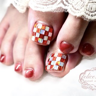 ネイルチップサイズオーダー個性派カラフルポップ推し活レトロ