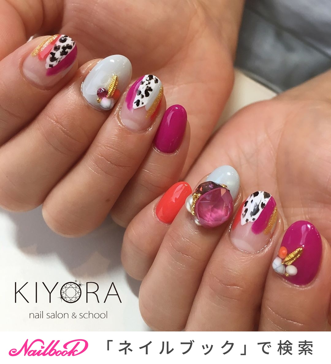 夏 秋 デート 女子会 ハンド Kiyora Nailのネイルデザイン No ネイルブック