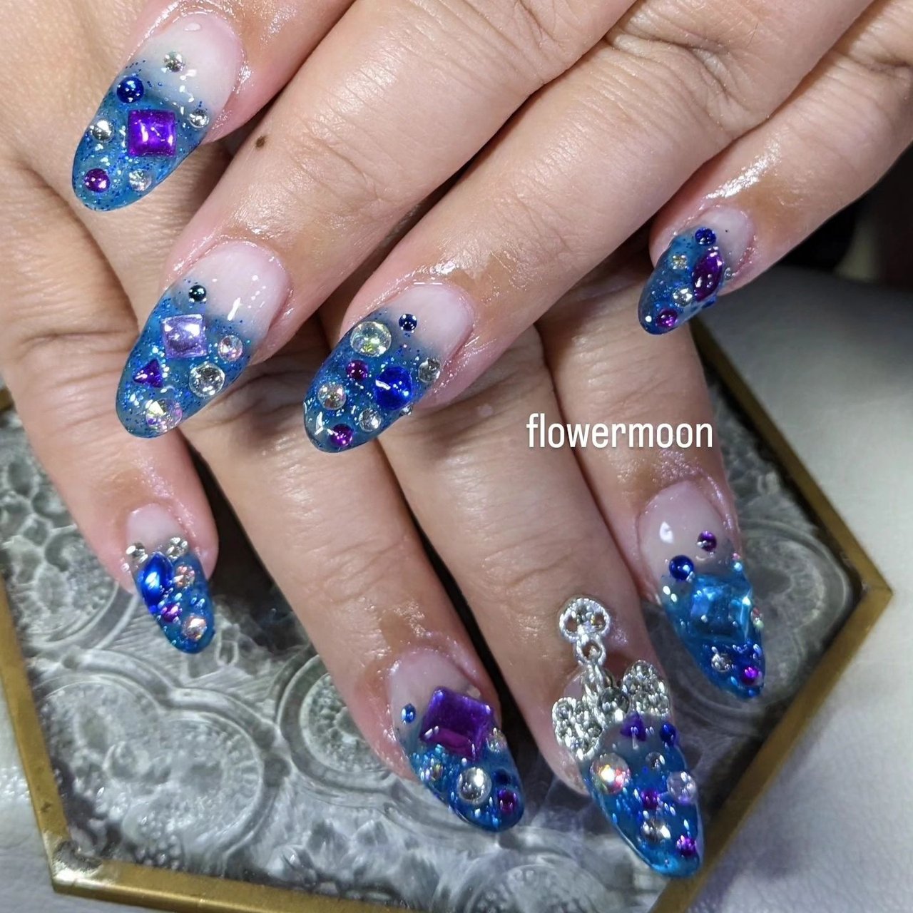 夏/ハンド/グラデーション/キラキラ/個性派 - flowermoon_emiの