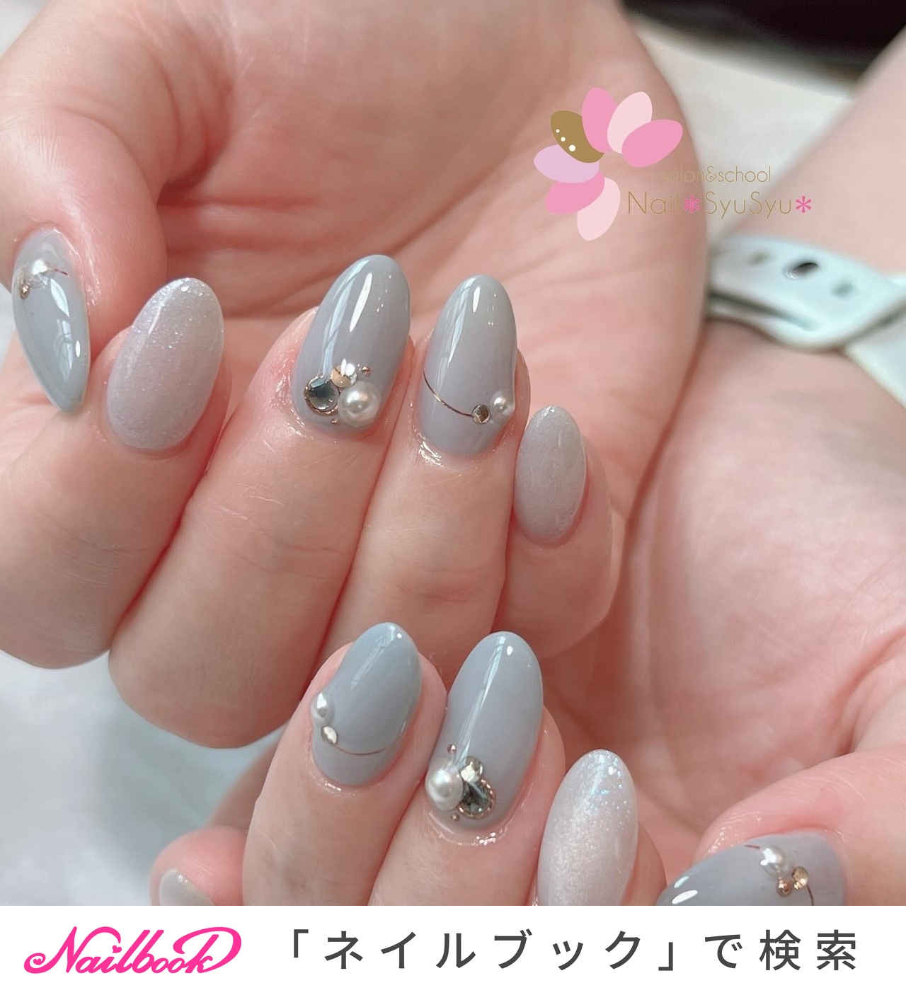 シンプル/マグネット/大人/ジェルネイル - Nail✽SyuSyu✽ネイル