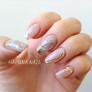 ミラーネイル(ミラー)/#シアーホワイトのネイルデザイン｜ネイルブック 