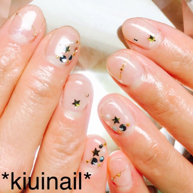 夏 スポーツ ハンド 星 ショート Kiuinailのネイルデザイン No ネイルブック