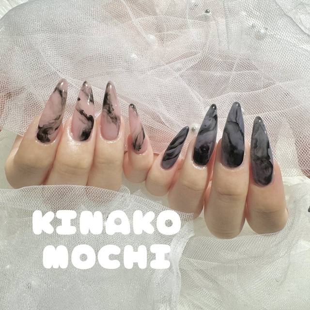 ■専用ページ【あんこきなこさま】オーダーネイルチップ2点 □専用ページ【あんこきなこさま】オーダーネイルチップ2点 きなこ様