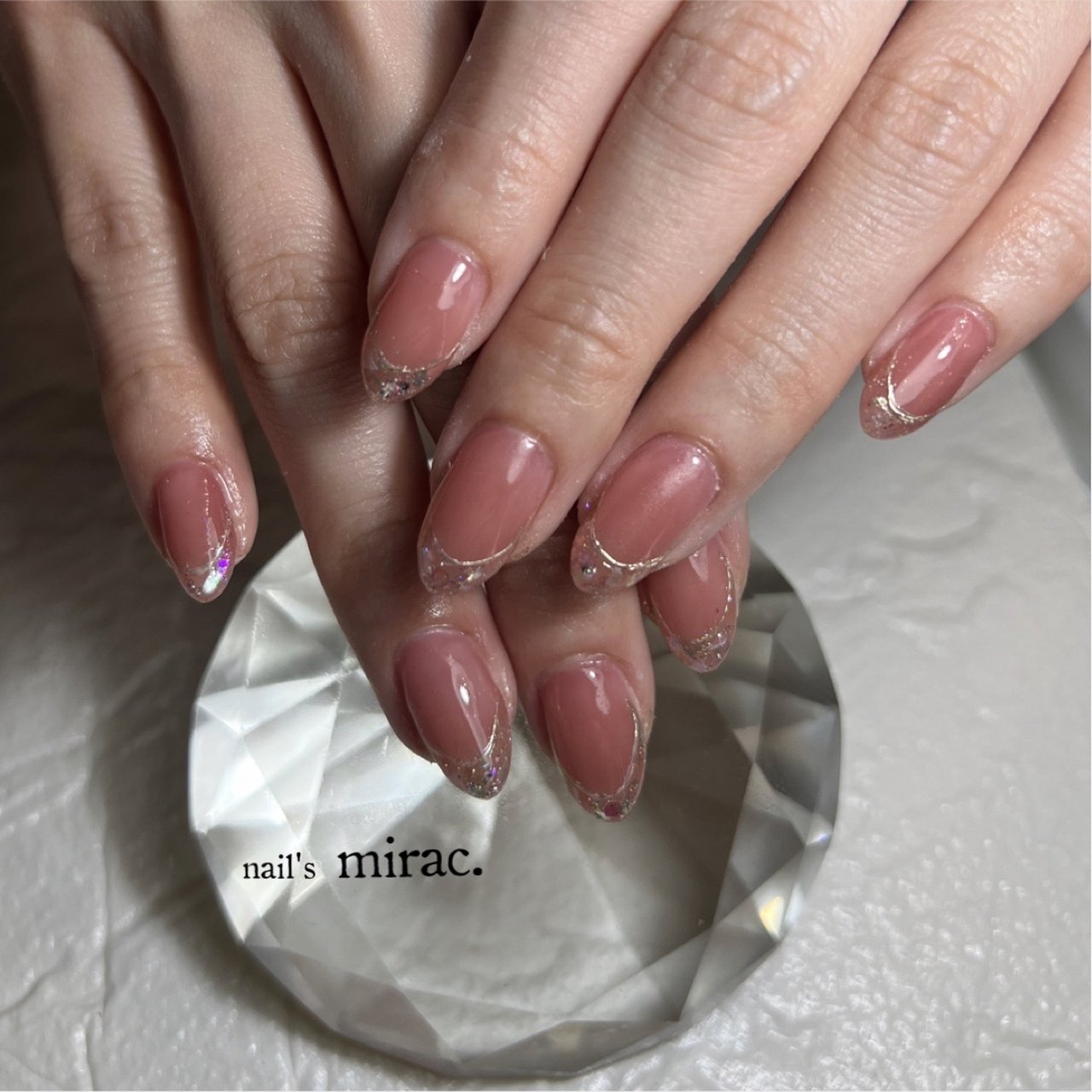 ハンド/ピンク/ゴールド/スモーキー/ジェルネイル - nail'smirac.☆林