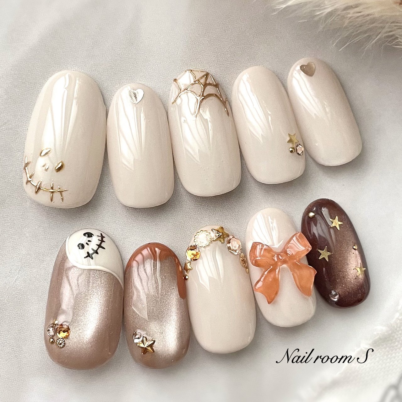 ネイルパーツ shiho あけみ #スカルプネイル #スカルプデザイン #スカルプチュア