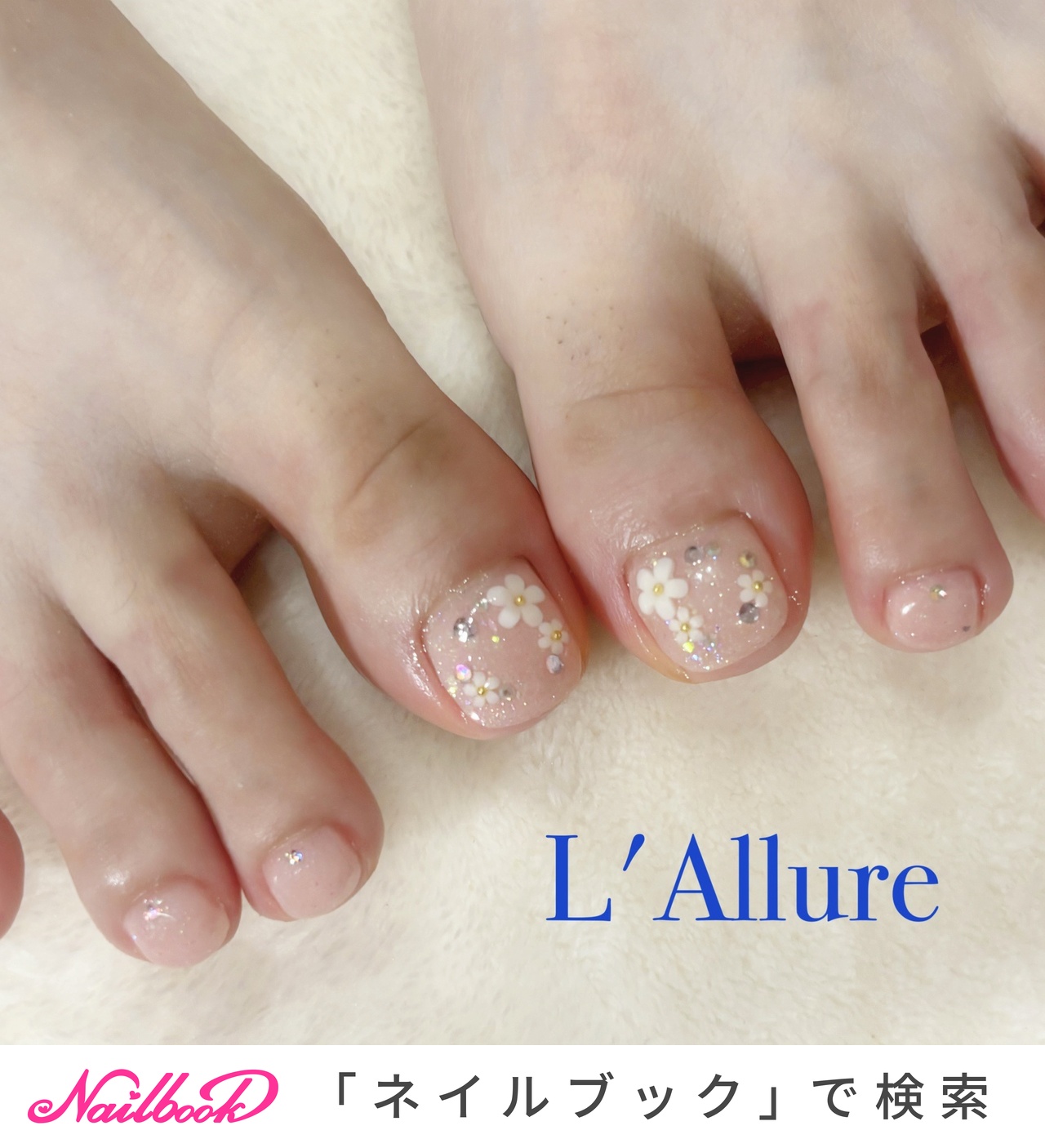 2024年】新着順｜フット/#シアーピンクのネイルデザイン｜ネイルブック 