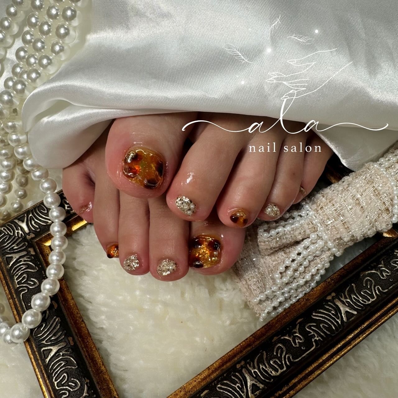 秋/冬/オフィス/フット/シンプル - nailsalonalaのネイルデザイン[No 