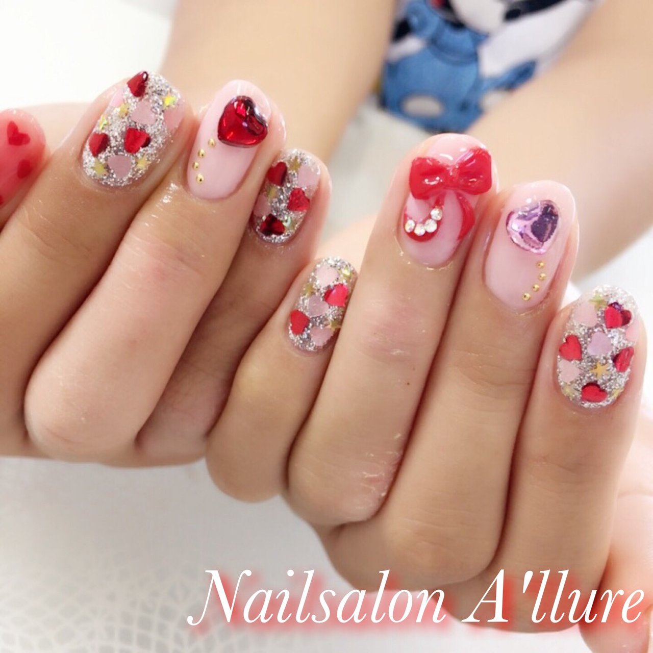 オールシーズン パーティー デート 女子会 ハンド Nailsalon A Llure アリュール のネイルデザイン No ネイル ブック