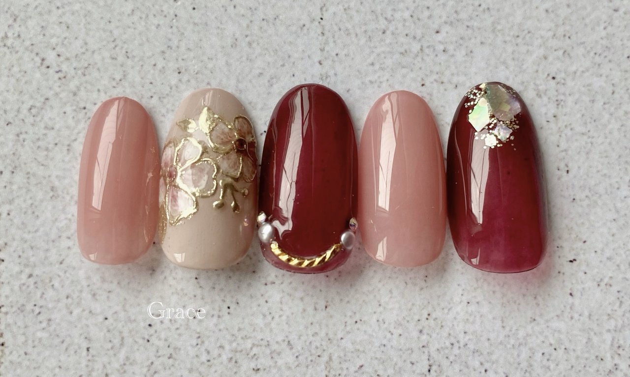 秋/冬/デート/女子会/ハンド - Nailsalon Grace〜グレース〜のネイル  