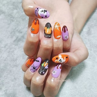 蓄光ネイルパーツのネイルデザイン｜ネイルブック