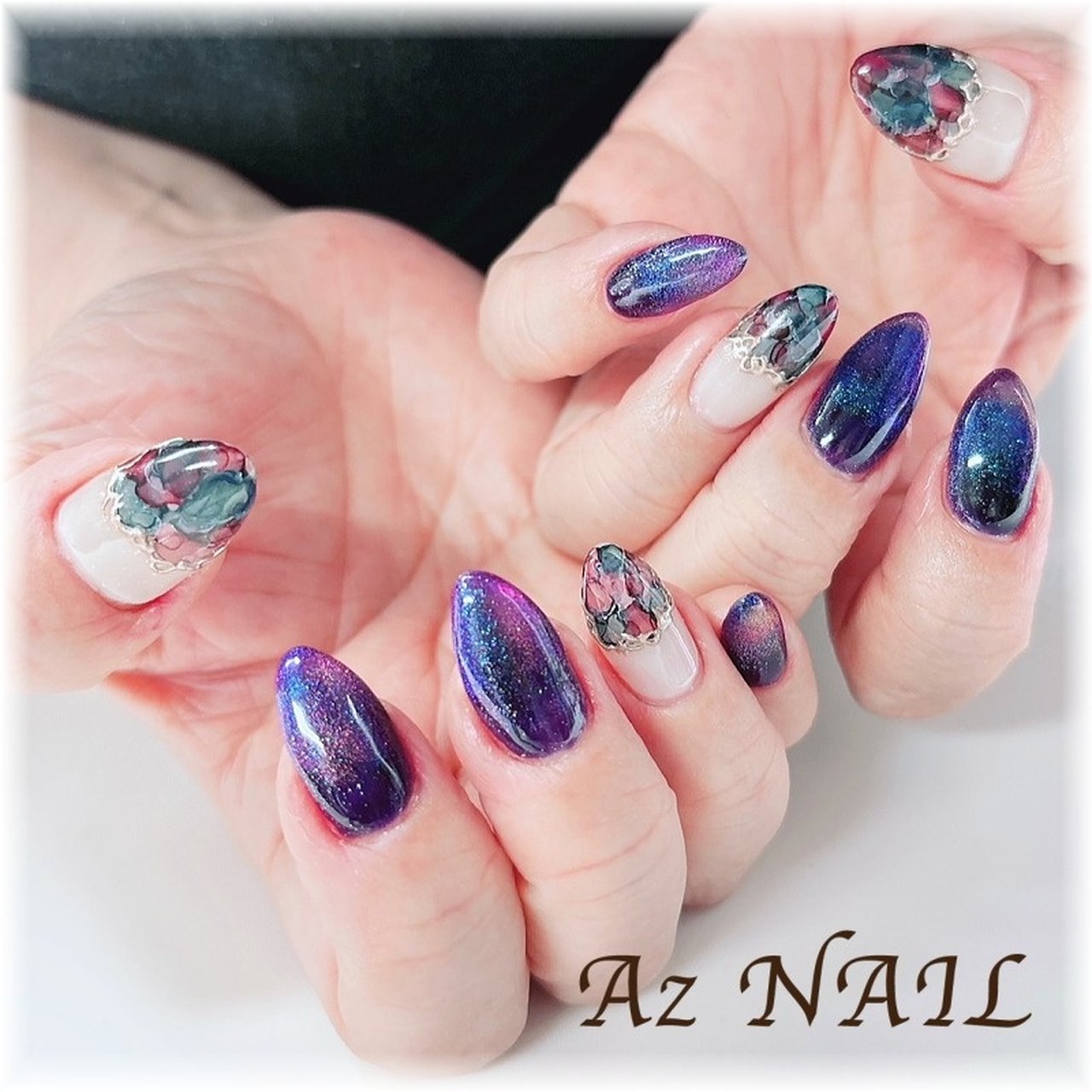 手が綺麗に見えるネイル/秋/ハロウィン/デート/ハンド - Az NAIL ゆき