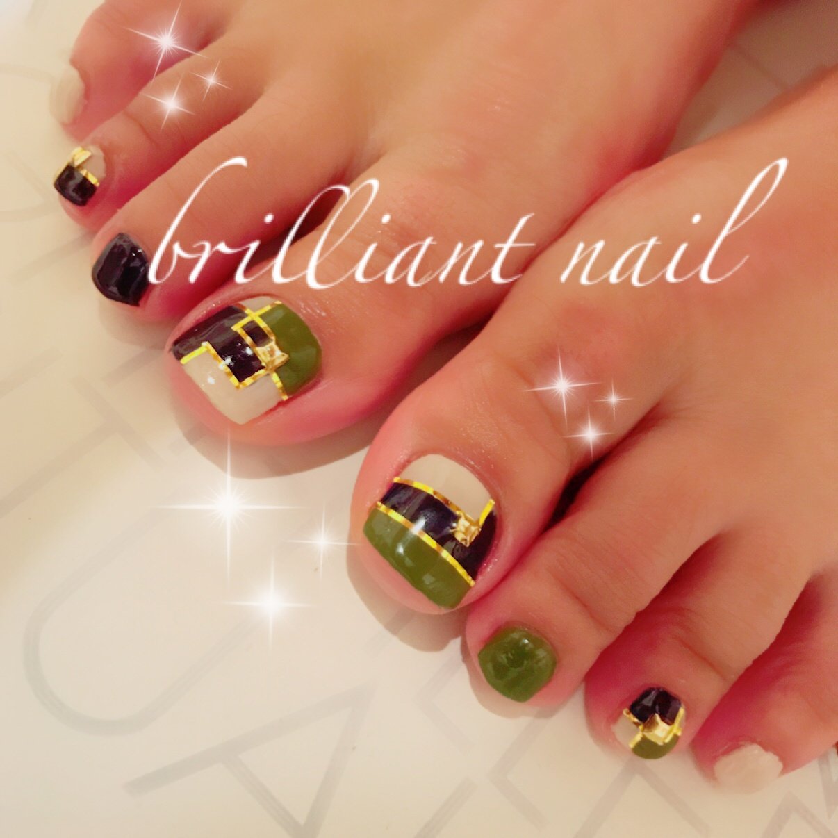 秋 冬 パーティー 女子会 フット Brilliantnailのネイルデザイン No ネイルブック