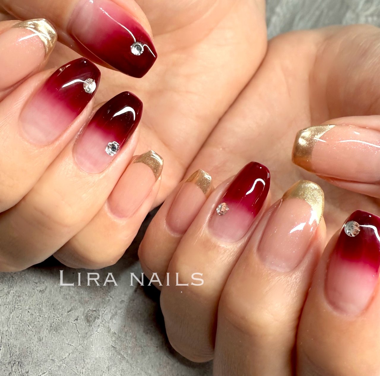 秋/オールシーズン/女子会/ハンド/フレンチ - Lira nailsの