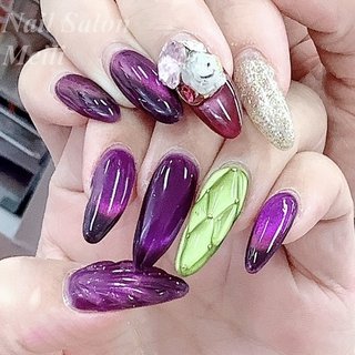 マーメイド/グリーンのネイルデザイン｜ネイルブック
