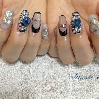 2024年】新着順｜ネイビー/#オーダーチップ⁡のネイルデザイン｜ネイル  