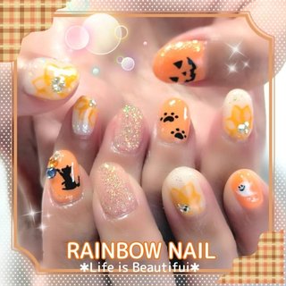 ネイルチップ チップ 成人式 ニュアンス ちゅるん オレンジ フルオーダーネイル ネイルチップ チップ 成人式 ニュアンス ちゅるん オレンジ フル