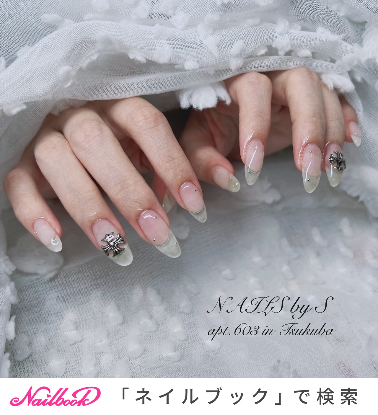 ゴールド ラメ クロムハーツネイル 10個 1280_lc