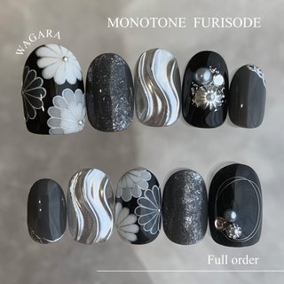 成人式/和柄/グレーのネイルデザイン｜ネイルブック 